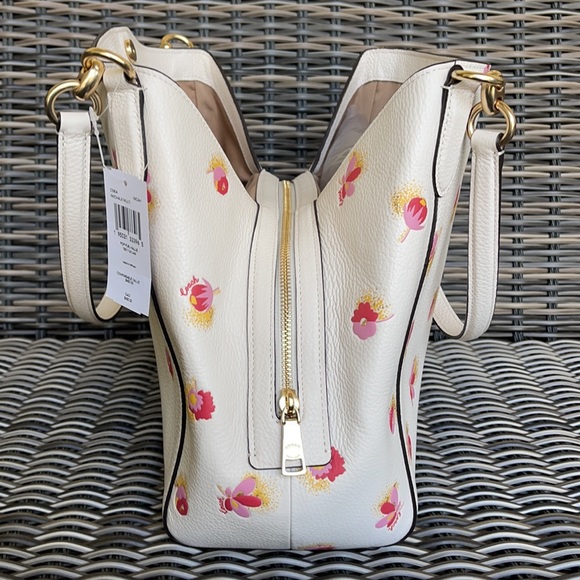 Coach Hallie Shoulder Bag With Pop Floral Print - Picture 13 of 16